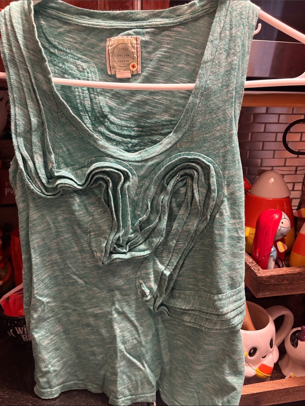 Green tank top